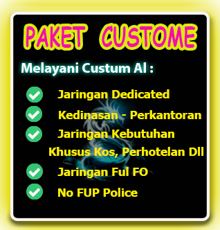 Paket Internet CCTV Custum dan Dedicated