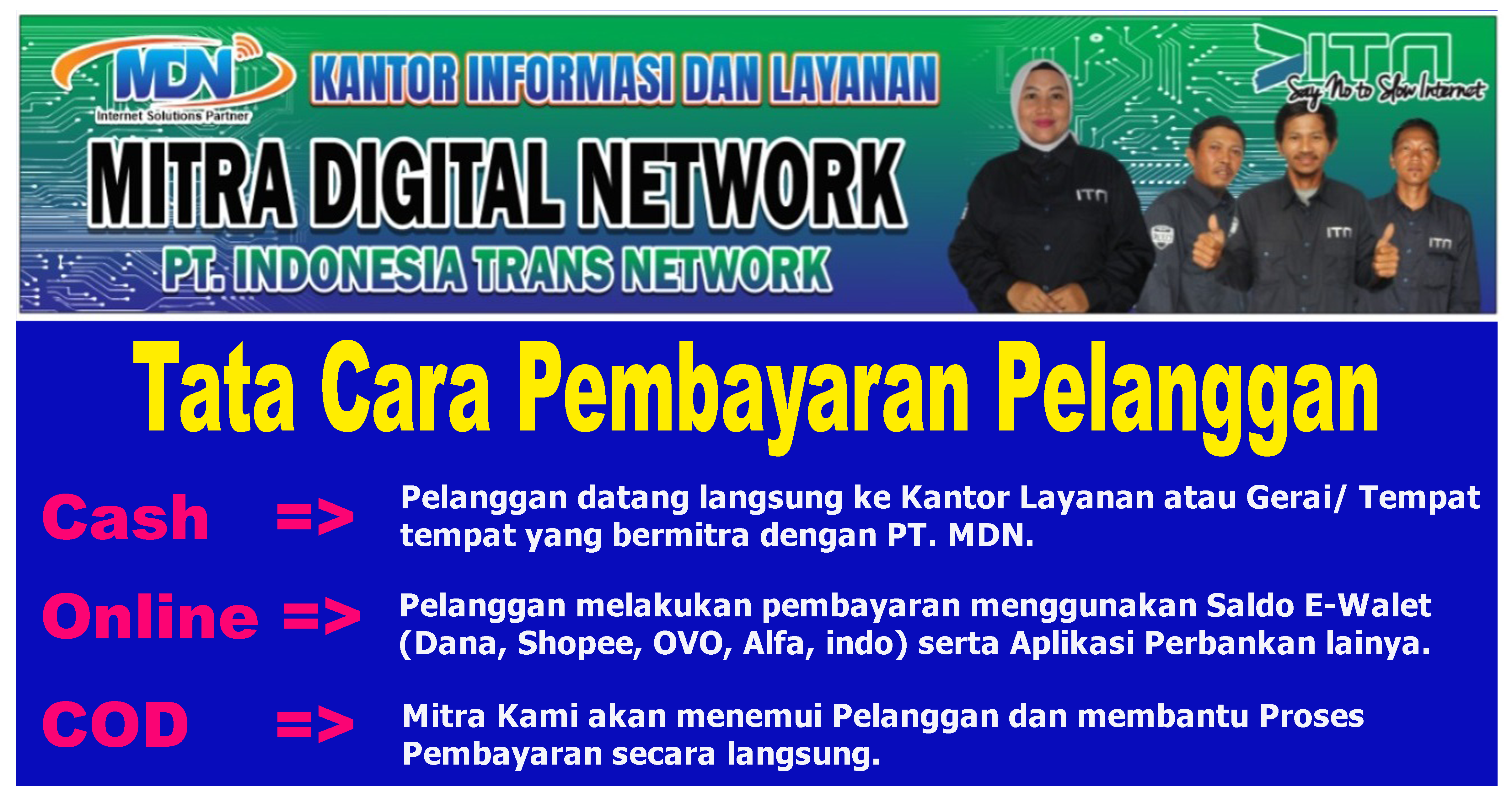 Pembayaran Pelanggan MDN